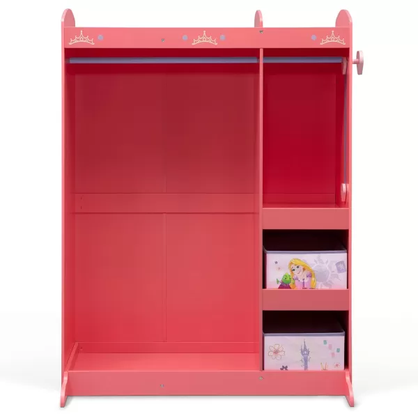 JoJo Siwa Dress and Play Boutique by Delta Children - Pretend Play Costume Storage Wardrobe for Kids with Mirror &amp; Shelves