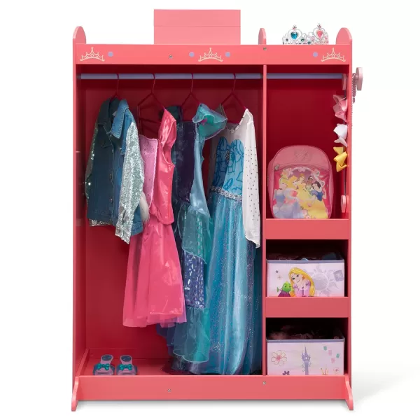 JoJo Siwa Dress and Play Boutique by Delta Children - Pretend Play Costume Storage Wardrobe for Kids with Mirror &amp; Shelves
