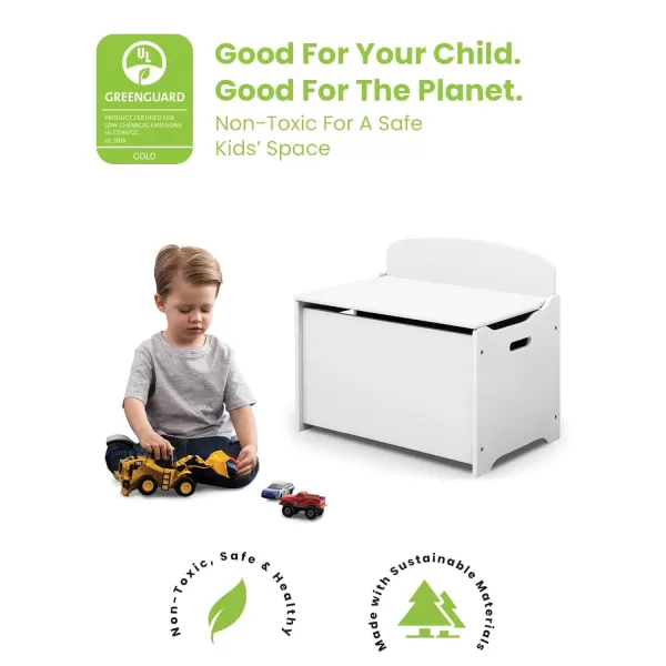 MySize Deluxe Toy Box - Greenguard Gold Certified, Dark Chocolate
