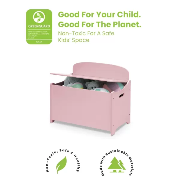 MySize Deluxe Toy Box - Greenguard Gold Certified, Dark Chocolate