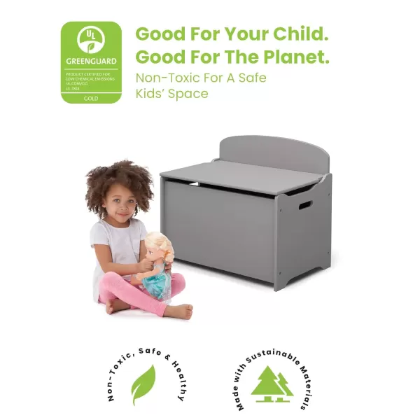 MySize Deluxe Toy Box - Greenguard Gold Certified, Dark Chocolate