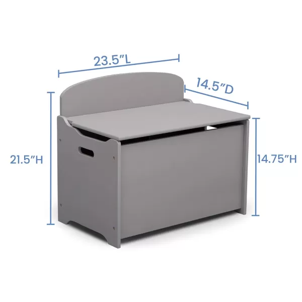 MySize Deluxe Toy Box - Greenguard Gold Certified, Dark Chocolate