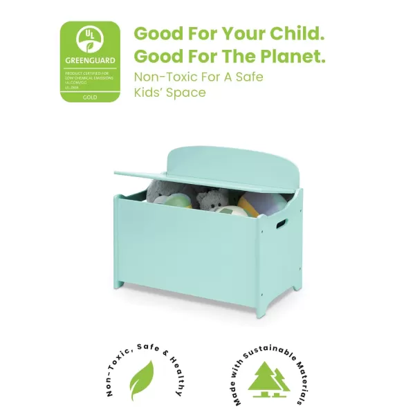 MySize Deluxe Toy Box - Greenguard Gold Certified, Dark Chocolate