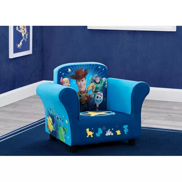 Upholstered Chair, Disney/Pixar Toy Story 4 for Bedroom with Arm Rest, Cushion Availability, Wood/UrethaneFoam/Polyester