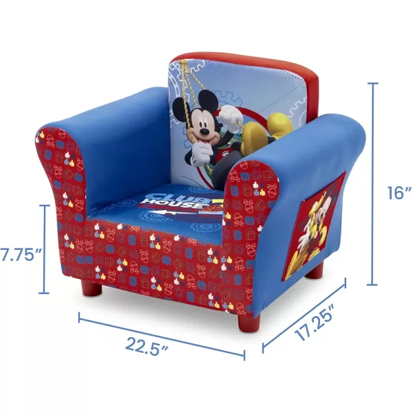 Upholstered Chair, Disney/Pixar Toy Story 4 for Bedroom with Arm Rest, Cushion Availability, Wood/UrethaneFoam/Polyester