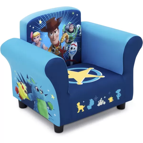 Upholstered Chair, Disney/Pixar Toy Story 4 for Bedroom with Arm Rest, Cushion Availability, Wood/UrethaneFoam/Polyester