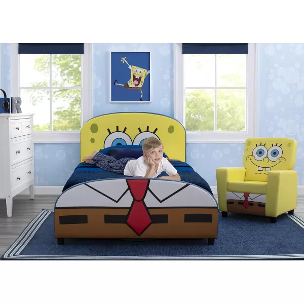 Upholstered Twin Bed, Marvel Avengers
