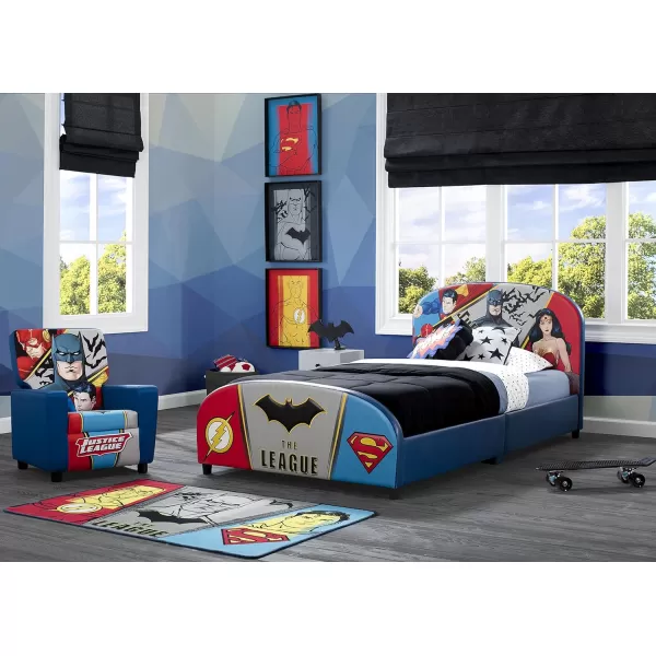 Upholstered Twin Bed, Marvel Avengers