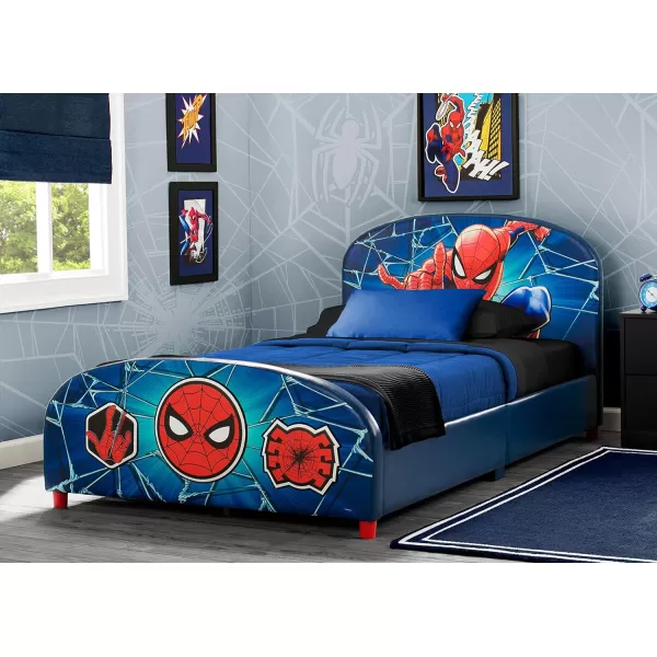 Upholstered Twin Bed, Marvel Avengers