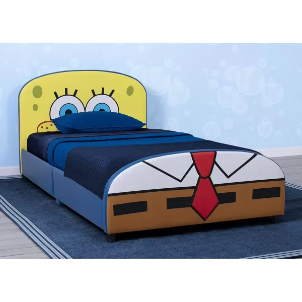 Upholstered Twin Bed, Marvel Avengers
