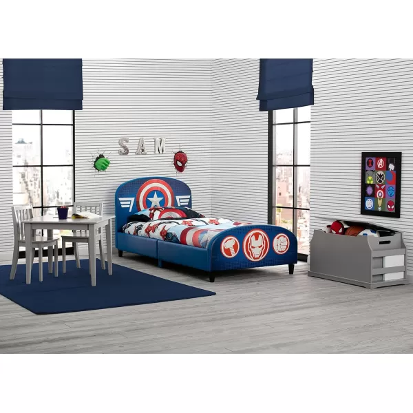 Upholstered Twin Bed, Marvel Avengers