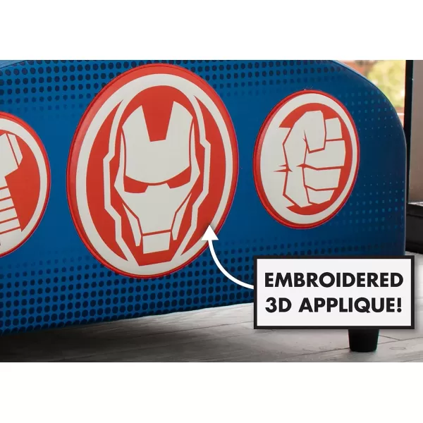 Upholstered Twin Bed, Marvel Avengers