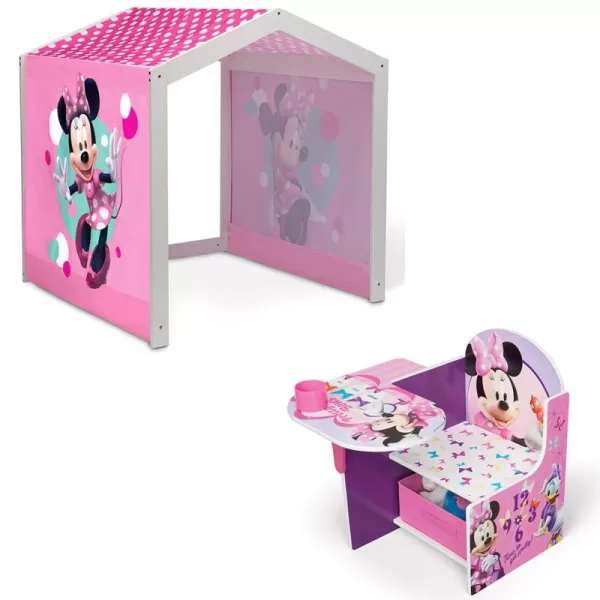 Chair Desk With Storage Bin, Disney Minnie Mouse