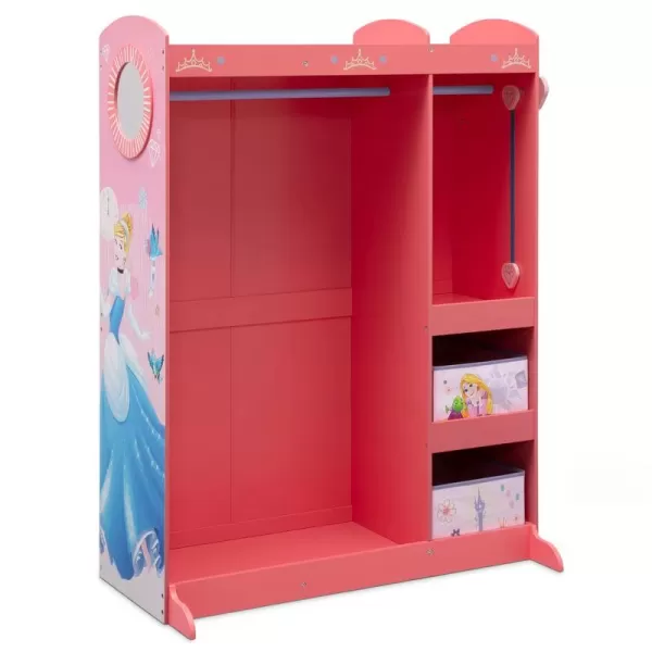 JoJo Siwa Dress and Play Boutique by Delta Children - Pretend Play Costume Storage Wardrobe for Kids with Mirror &amp; Shelves
