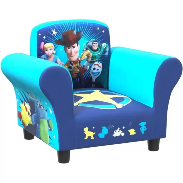 Upholstered Chair, Disney/Pixar Toy Story 4 for Bedroom with Arm Rest, Cushion Availability, Wood/UrethaneFoam/Polyester