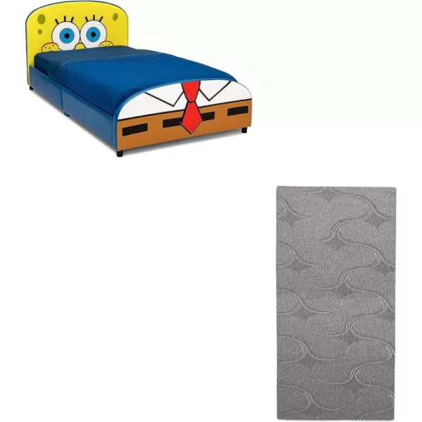 Upholstered Twin Bed, Marvel Avengers