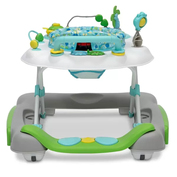 4-in-1 Discover &amp; Play Musical Walker - Features 360 Degree Swivel Seat, Rocker and Walker Mode, Step-to-Play Music, Machine-Washable Seat, Blue/Green