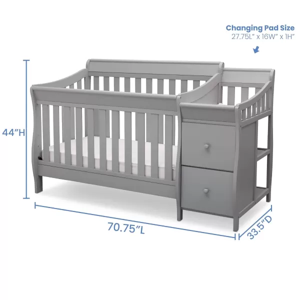 Bentley S Series 4-in-1 Convertible Baby Crib, Black Cherry Espresso