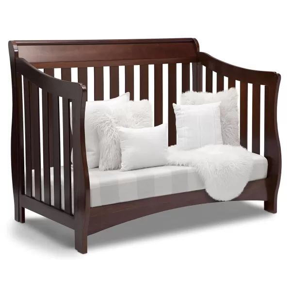 Bentley S Series 4-in-1 Convertible Baby Crib, Black Cherry Espresso