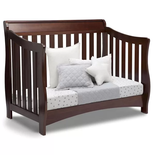 Bentley S Series 4-in-1 Convertible Baby Crib, Black Cherry Espresso