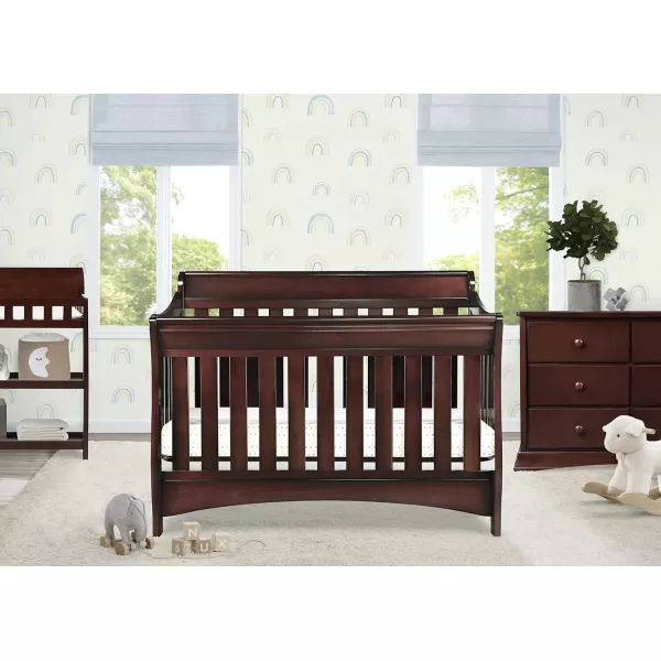Bentley S Series 4-in-1 Convertible Baby Crib, Black Cherry Espresso