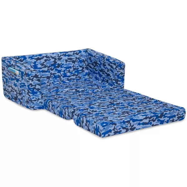 Cozee Flip-Out 2-in-1 Convertible Sofa to Lounger for Kids, Pink Tie Dye