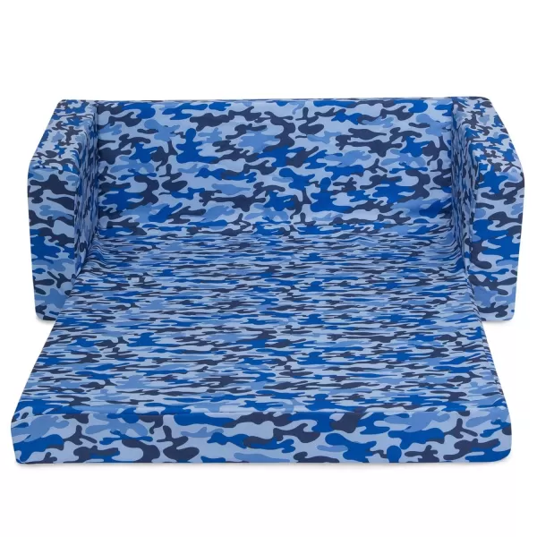 Cozee Flip-Out 2-in-1 Convertible Sofa to Lounger for Kids, Pink Tie Dye