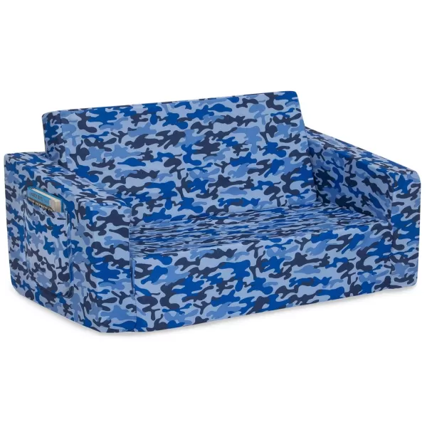 Cozee Flip-Out 2-in-1 Convertible Sofa to Lounger for Kids, Pink Tie Dye