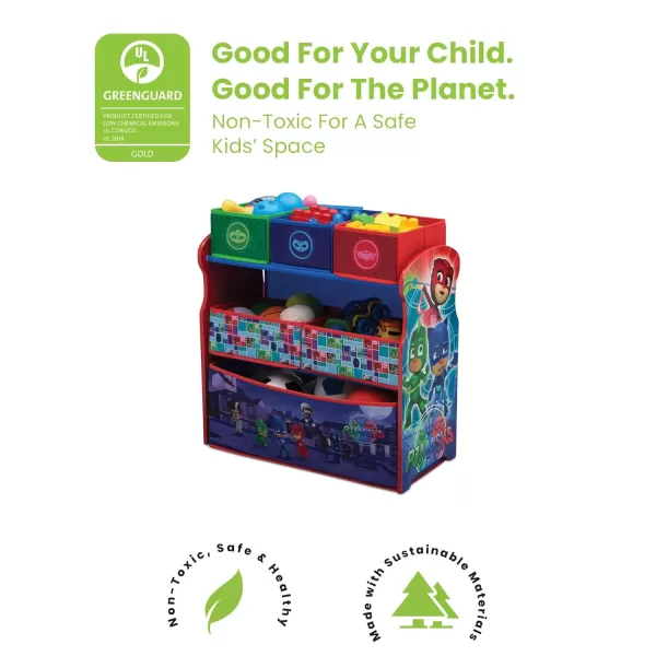 Delta Children 6 Bin Design and Store Toy Organizer - Greenguard Gold Certified, Nick Jr. PAW Patrol