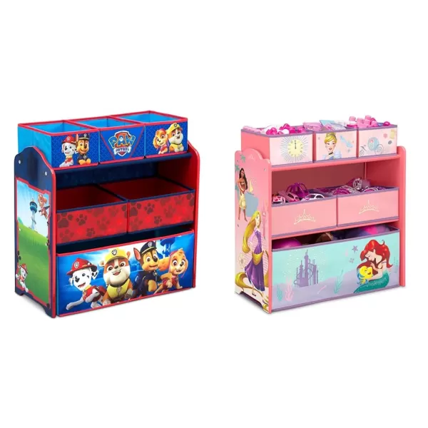Delta Children 6 Bin Design and Store Toy Organizer - Greenguard Gold Certified, Nick Jr. PAW Patrol