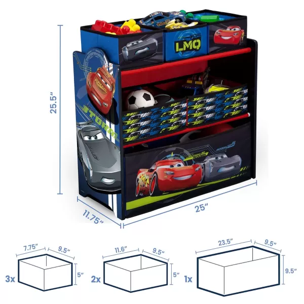 Delta Children 6 Bin Design and Store Toy Organizer - Greenguard Gold Certified, Nick Jr. PAW Patrol