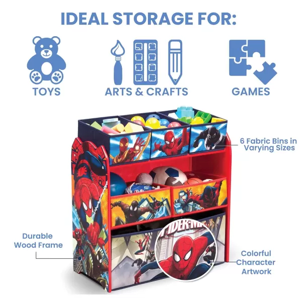 Delta Children 6 Bin Design and Store Toy Organizer - Greenguard Gold Certified, Nick Jr. PAW Patrol