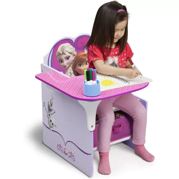 Delta Children Chair Desk With Storage Bin, Disney Frozen