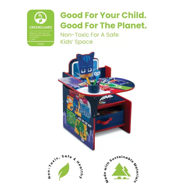 Delta Children Chair Desk With Storage Bin - Greenguard Gold Certified, Spider-Man, Arm Rest, Cushion Availability, Engineered Wood
