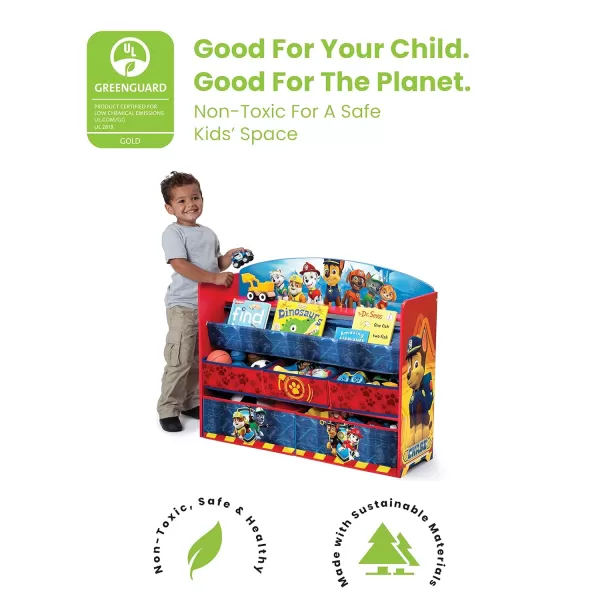 Delta Children Deluxe Book &amp; Toy Organizer, Nick Jr. PAW Patrol