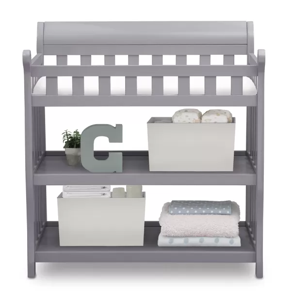 Delta Children Eclipse Changing Table with Changing Pad, White