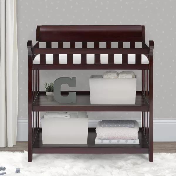 Delta Children Eclipse Changing Table with Changing Pad, White
