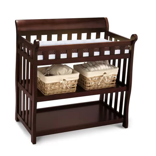 Delta Children Eclipse Changing Table with Changing Pad, White