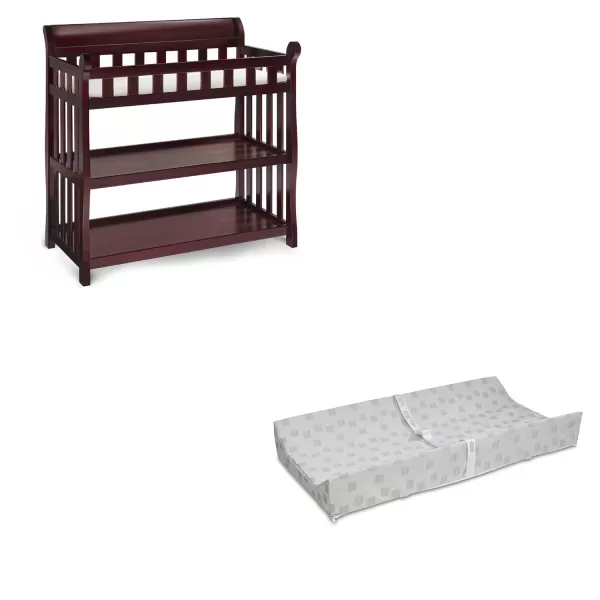 Delta Children Eclipse Changing Table with Changing Pad, White