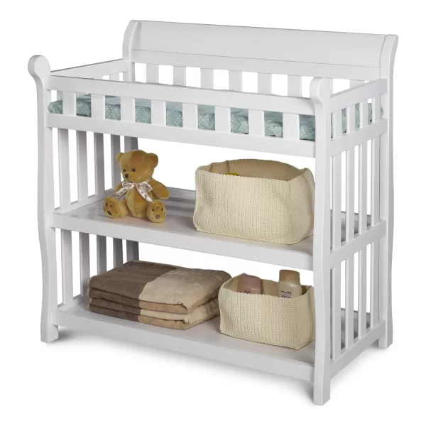 Delta Children Eclipse Changing Table with Changing Pad, White