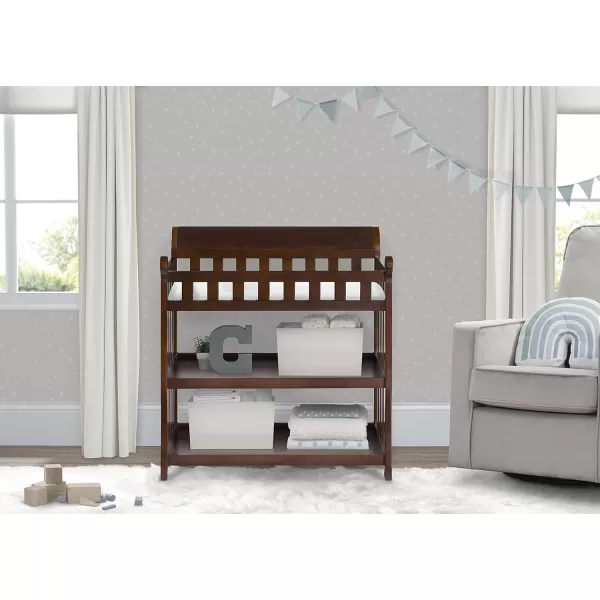 Delta Children Eclipse Changing Table with Changing Pad, White