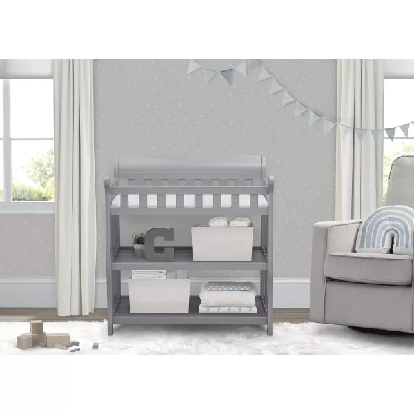 Delta Children Eclipse Changing Table with Changing Pad, White