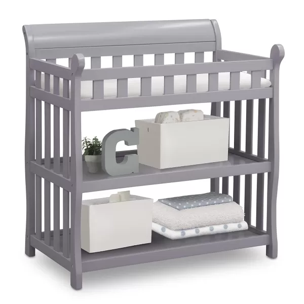 Delta Children Eclipse Changing Table with Changing Pad, White