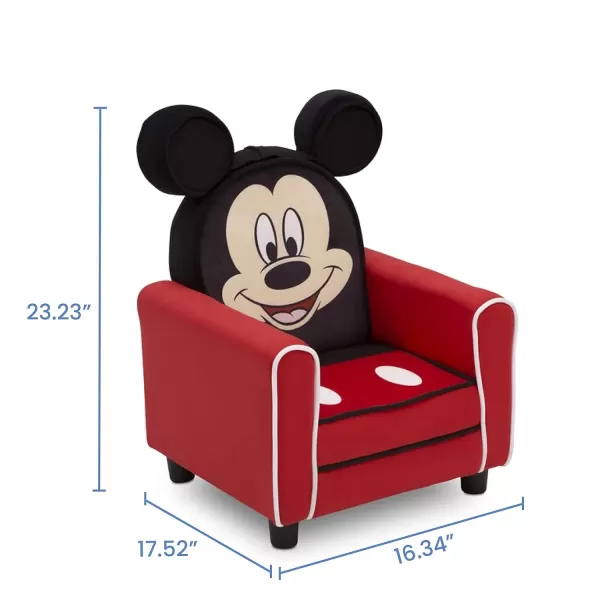 Delta Children Figural Upholstered Kids Chair, Nick Jr. PAW Patrol Chase,Wood, Blue