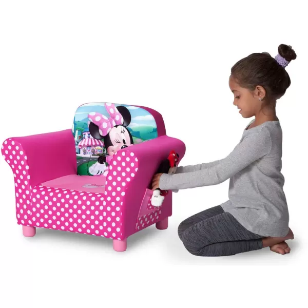 Delta Children Upholstered Chair, Wood, Disney Minnie Mouse