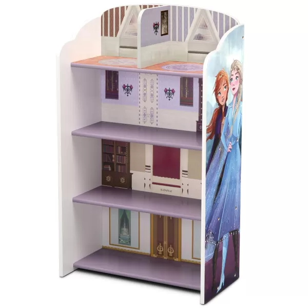 Delta Children Wooden Playhouse 4-Shelf Bookcase for Kids, Frozen II
