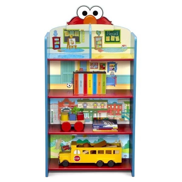 Delta Children Wooden Playhouse 4-Shelf Bookcase for Kids, Frozen II