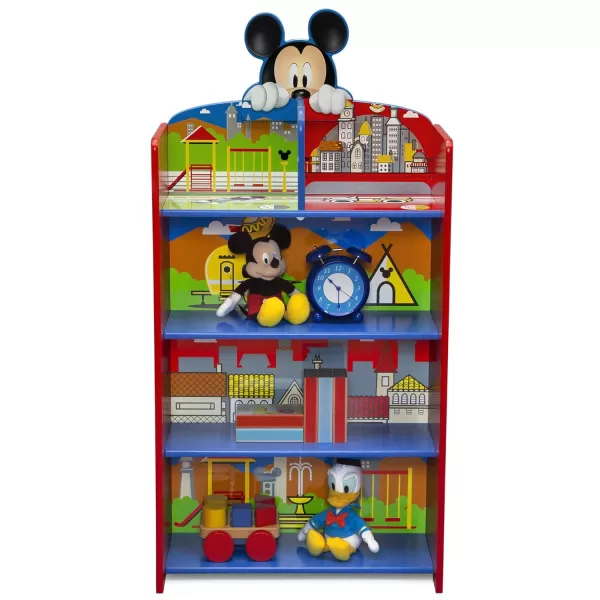 Delta Children Wooden Playhouse 4-Shelf Bookcase for Kids, Frozen II
