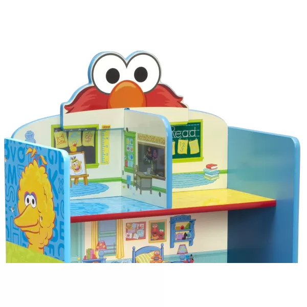 Delta Children Wooden Playhouse 4-Shelf Bookcase for Kids, Frozen II
