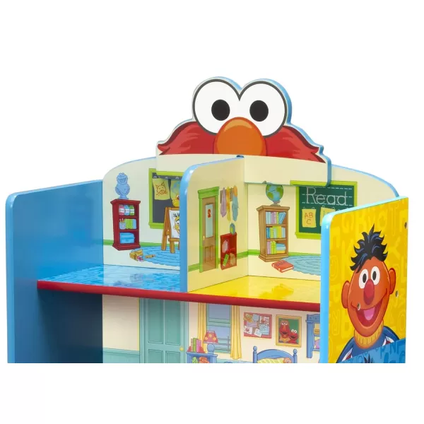Delta Children Wooden Playhouse 4-Shelf Bookcase for Kids, Frozen II